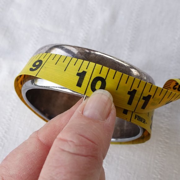 David Varsano 79g Chunky Sterling Electroform Bracelet 60s Mod - Picture 14 of 15